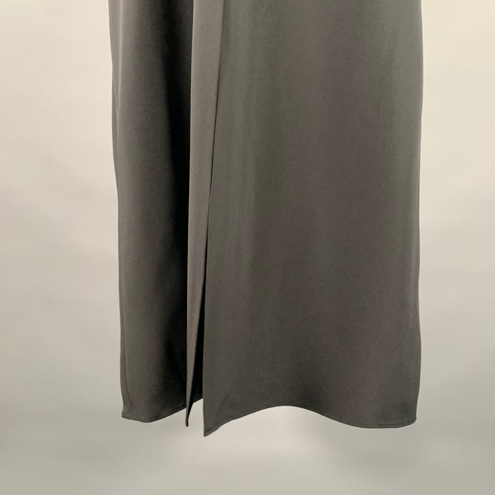 LAFAYETTE 148 Size 12 Black Silk Elastane Maxi Skirt