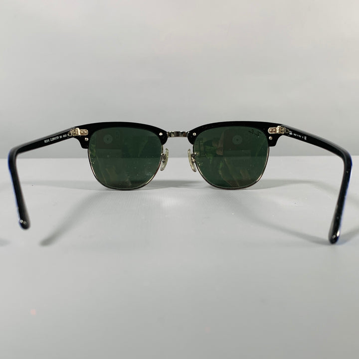 RAY-BAN -Clubmaster Classic- Blue Black Acetate Metal Sunglasses