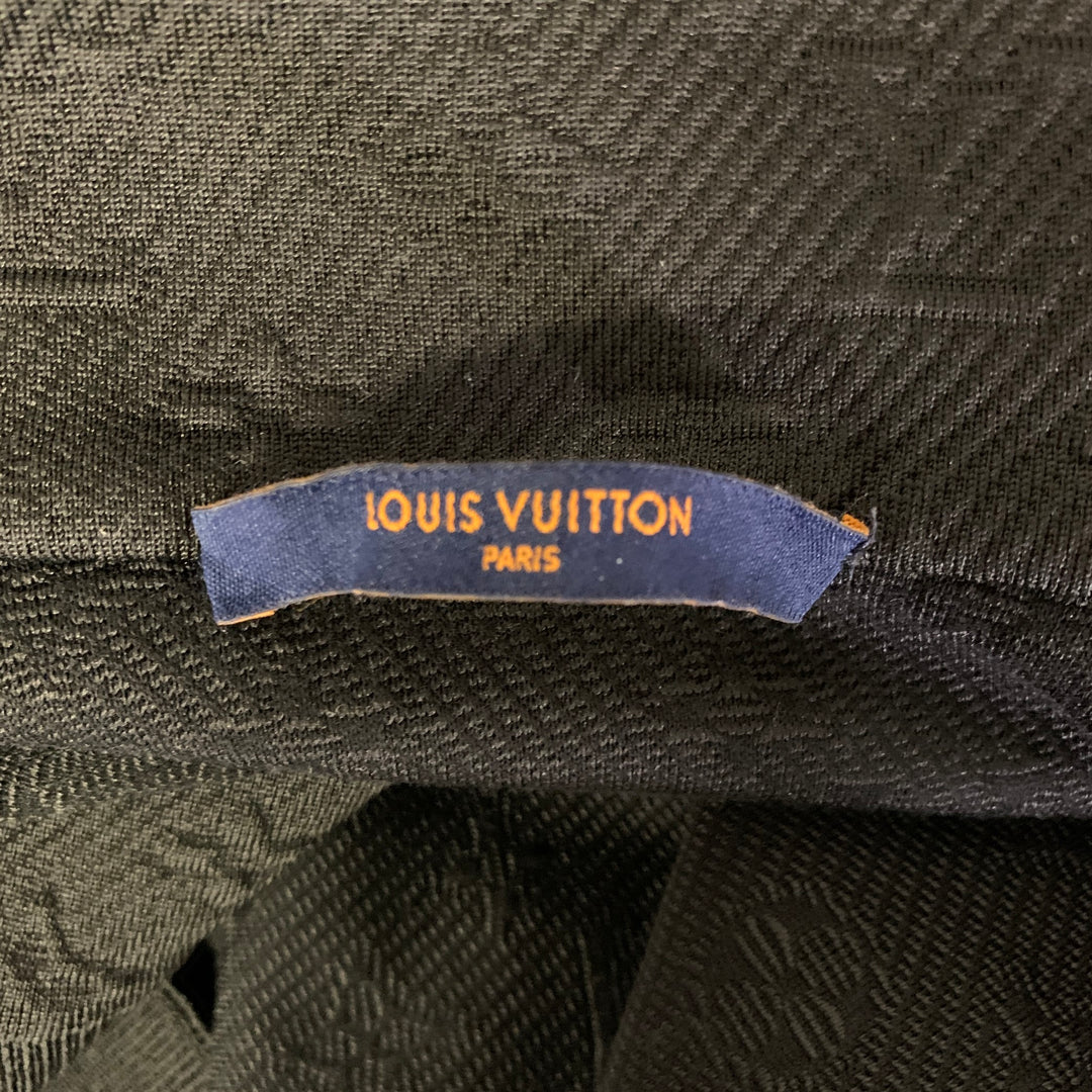 Veste LOUIS VUITTON taille M en mélange de polyester noir Monogramme
