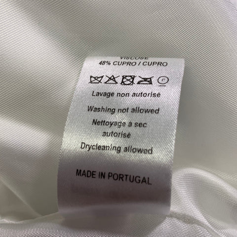 PACO RABANNE Size 38 Silver Shimmer Viscose Bomber Jacket