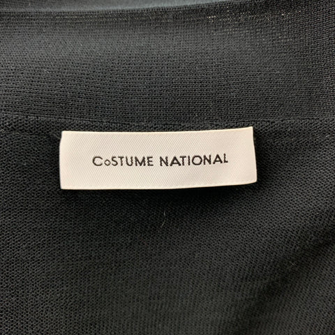 CoSTUME NATIONAL Size S Black Mixed Fabrics Casual Top