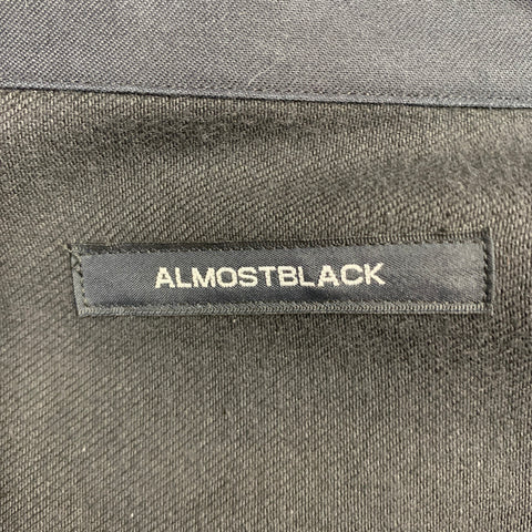 ALMOSTBLACK One Size Black Hand Painted Cotton Oversized Sport Coat