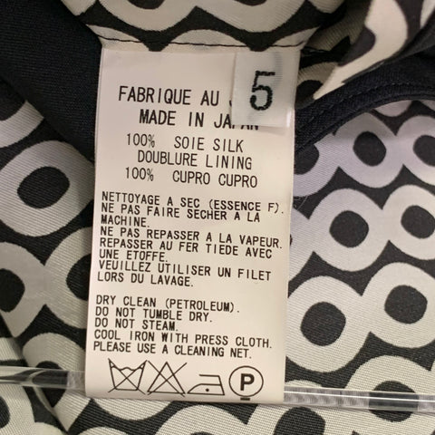YOHJI YAMAMOTO Size XL Black Silk Single Breasted Drop Shoulder Sport Coat