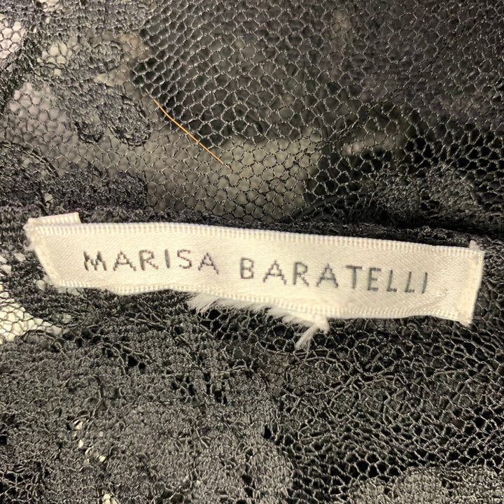 MARISA BARATELLI Size M Black Lace Jacket Blazer