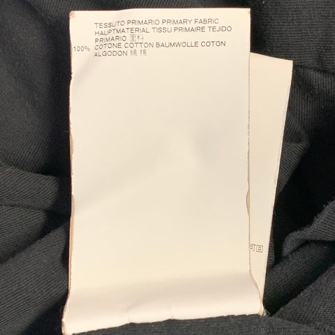 MAISON MARTIN MARGIELA Size 42 Black Cotton Crew Neck T-shirt