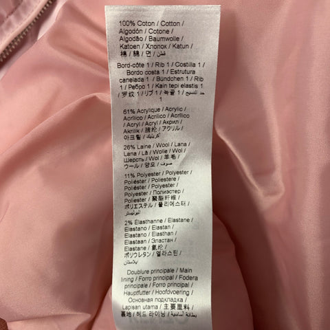 KENZO Size M Light Pink Polyamide Bomber Jacket