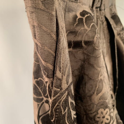 HAIDER ACKERMANN Size M Brown Jacquard Linen Silk Casual Pants