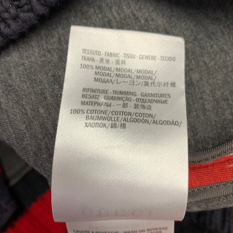 GUCCI Size XL Red Multi Color Print Modal Crew Neck Sweatshirt