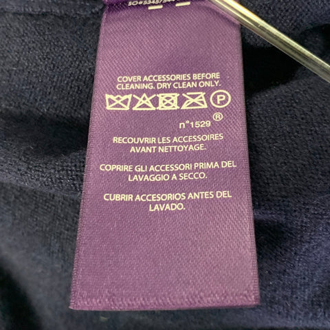 RALPH LAUREN Size S Navy Knit Cashmere Blend Sweatpants