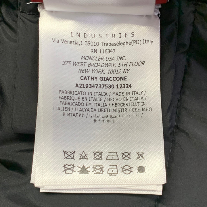 MONCLER by GIAMBATTISTA VALLI Size XS Cathy Navy Faux Fur Zip Pockets Coat