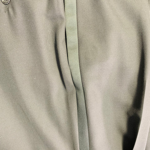 RALPH LAUREN Size 42 Long Black Wool Peak Lapel Single Button Tuxedo