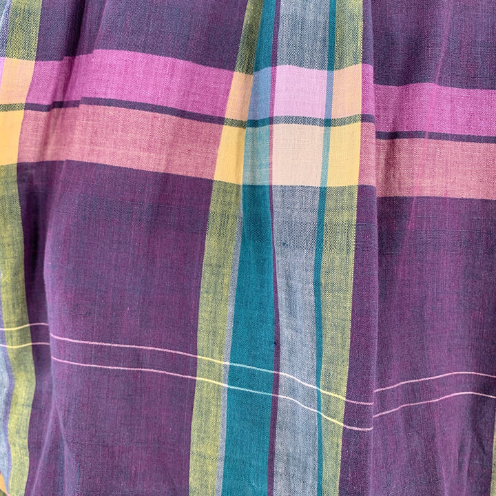 GITMAN BROS Size M Multi Color Madras Plaid Cotton One Pocket Long Sleeve Shirt