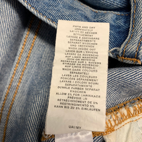 PAUL SMITH Size 36 Blue Distressed Cotton 5 Pocket Jeans
