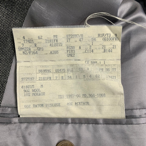 GUCCI Size 44 Black Grey Nailhead Wool Mohair Single Breasted Sport Coat