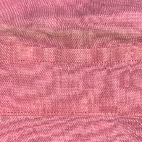 RALPH LAUREN Size L Pink Linen One pocket Long Sleeve Shirt