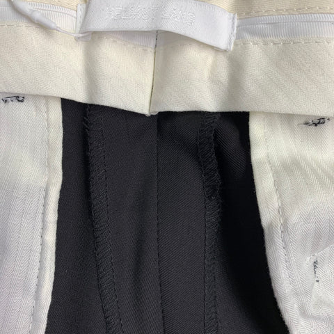 HELMUT LANG Size 34 Car Trouser Black Wool Zip Fly Dress Pants