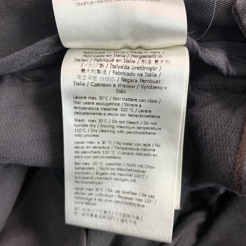FENDI Size 30 Grey Charcoal Cotton Blend Flat Front Casual Pants