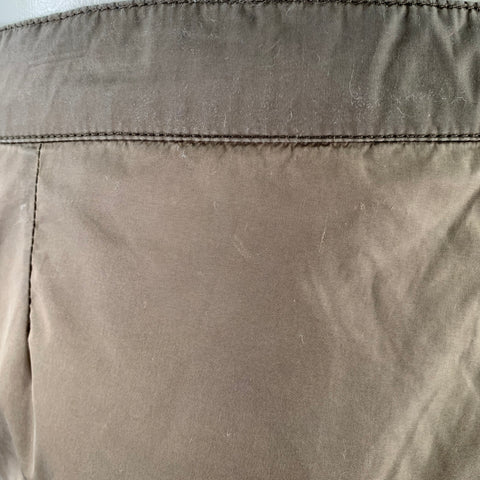 GUCCI Size S Brown Taupe Zip Fly Swim Trunks