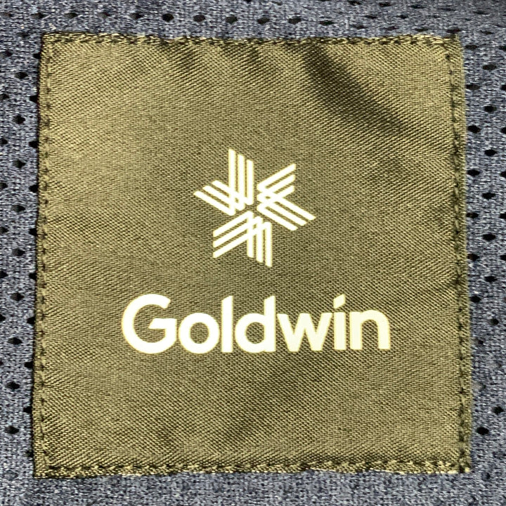 GOLDWIN Size L Navy Polyester One Pocket Snaps Long Sleeve Shirt