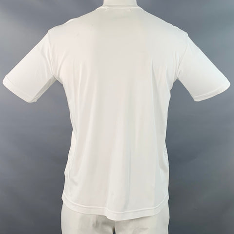 JUNYA WATANABE 2020 Size L White Sequined Cotton Jersey Crew Neck T-shirt