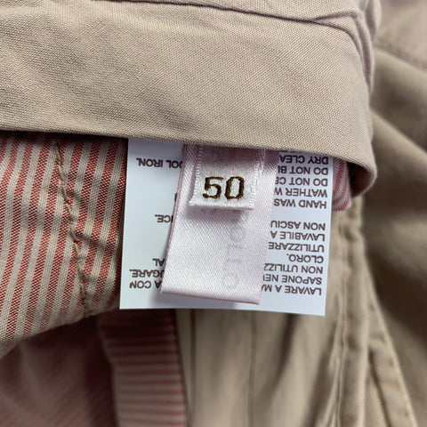 BRUNELLO CUCINELLI Size 34 Khaki Cotton Zip Fly Cargo Pockets Casual Pants