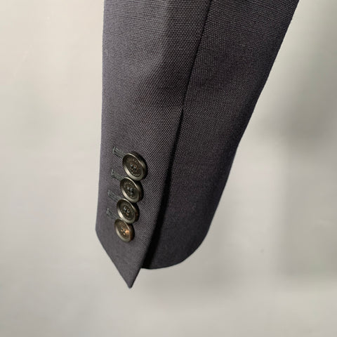 BURBERRY PRORSUM Size 36 Black Virgin Wool Mohair Sport Coat