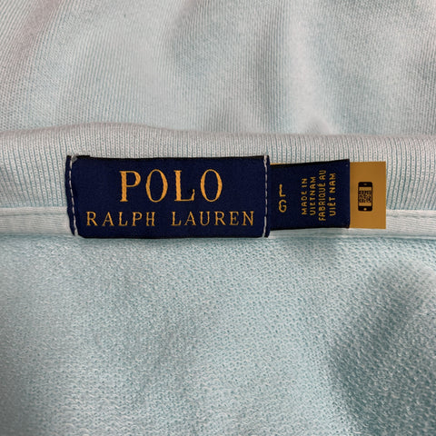 POLO by RALPH LAUREN Size L Blue Turquoise Cotton Short Sleeve Polo