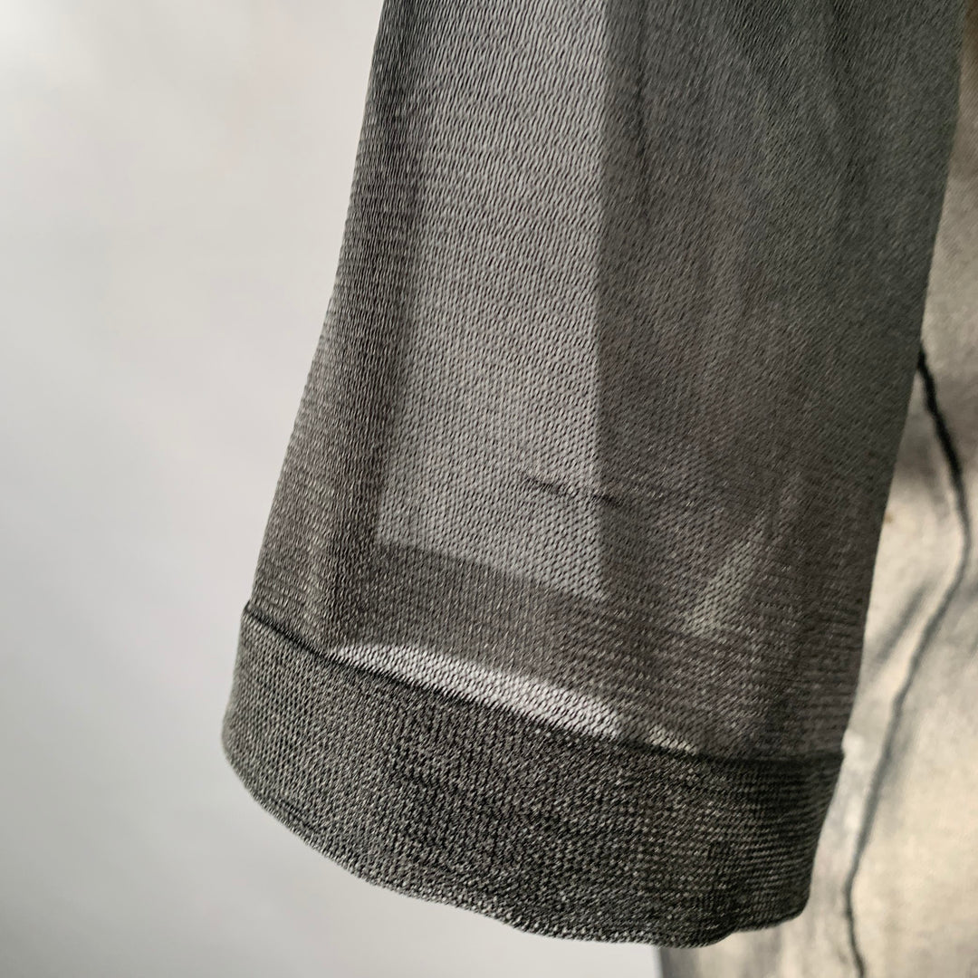 CALVIN KLEIN COLLECTION Size XS Wilson Black Mesh T-Shirt Dress