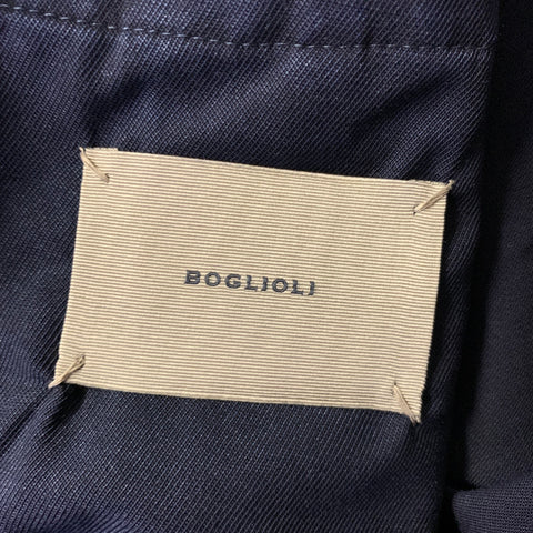 BOGLIOLI Chest Size 40 Navy Wool Notch Lapel Sport Coat