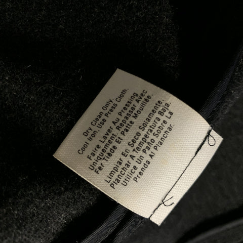 DKNY Size 42 Grey Charcoal Heather Wool Polyester Nylon Notch Lapel Jacket