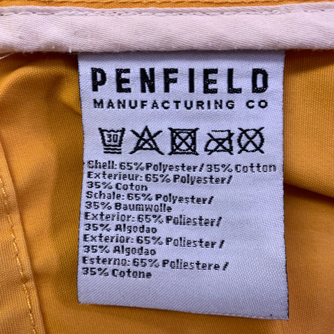 PENFIELD Size XS Yellow Polyester Blend Hooded Windbreaker Jacket
