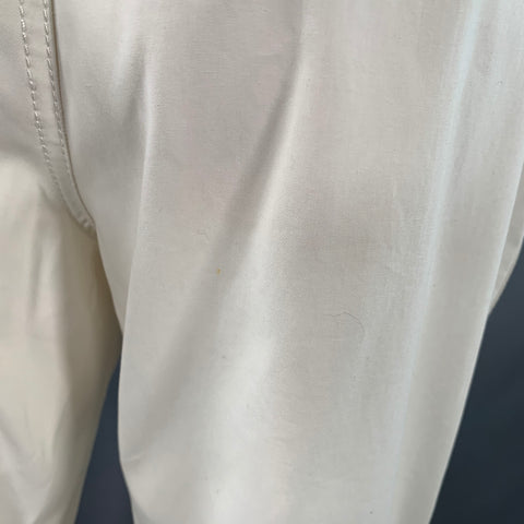 JEAN PAUL GAULTIER Size 4 Cream Cotton Cargo Casual Pants