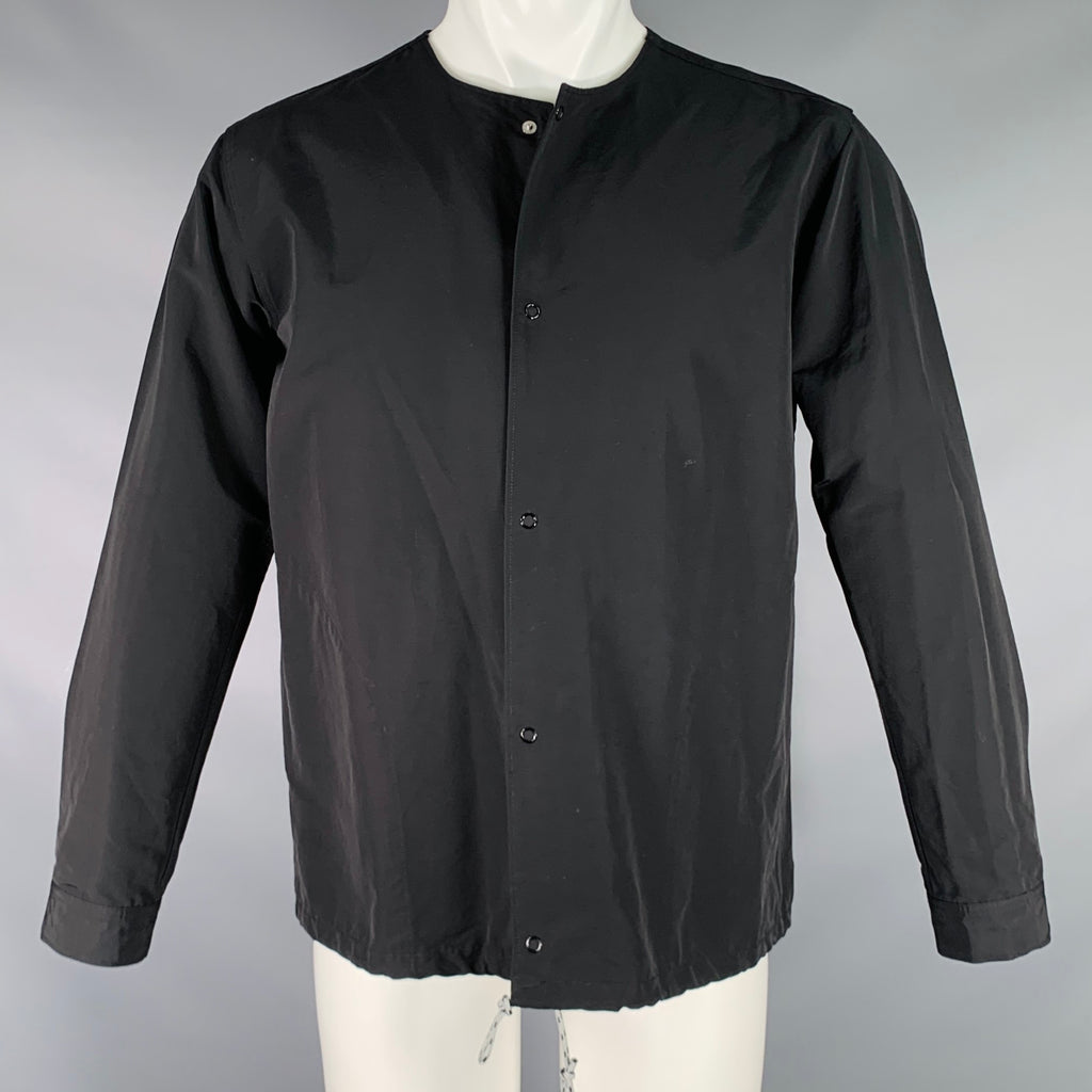 SPELLBOUND Size M Black Cotton Nylon Collarless Jacket – Sui 