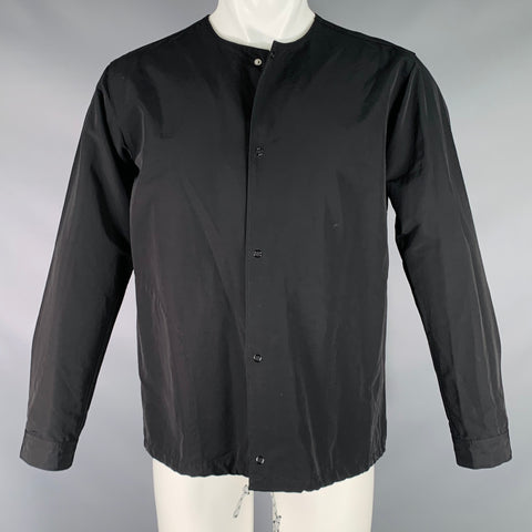SPELLBOUND Size M Black Cotton Nylon Collarless Jacket