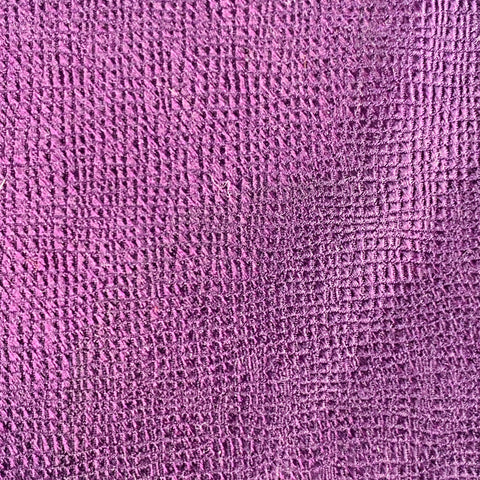VALENTINO Purple Saffiano Crosshatch Textured Silk Tie