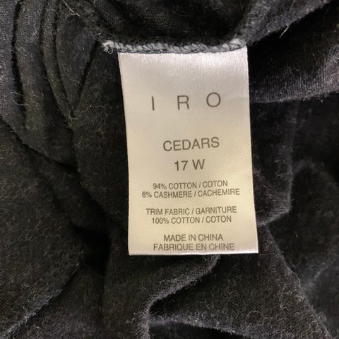 IRO Size S Black Knit Cotton cashmere Muscle Tank Top