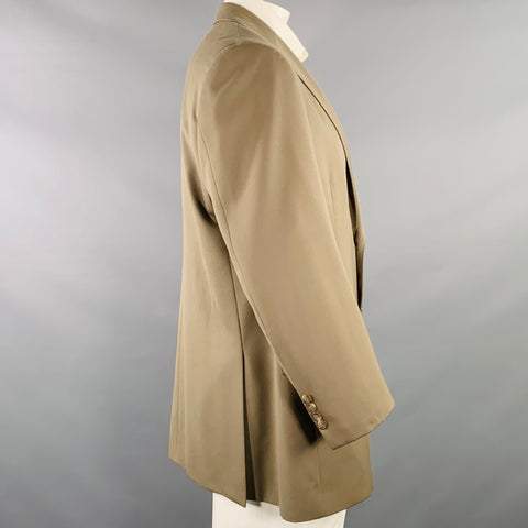 POLO by RALPH LAUREN Size 46 Taupe Virgin Wool Notch Lapel Sport Coat