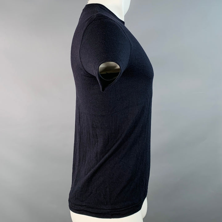 THEORY Size S Black Wool Jersey Short Sleeve T-shirt