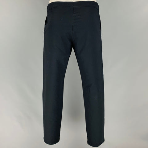 VISVIM Talla L -VS High Water Elias- Pantalones casuales con cordón de mezcla de nailon negro