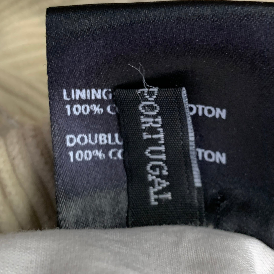 HAIDER ACKERMANN Size M Khaki Corduroy Cotton Blend Cropped Casual Pants