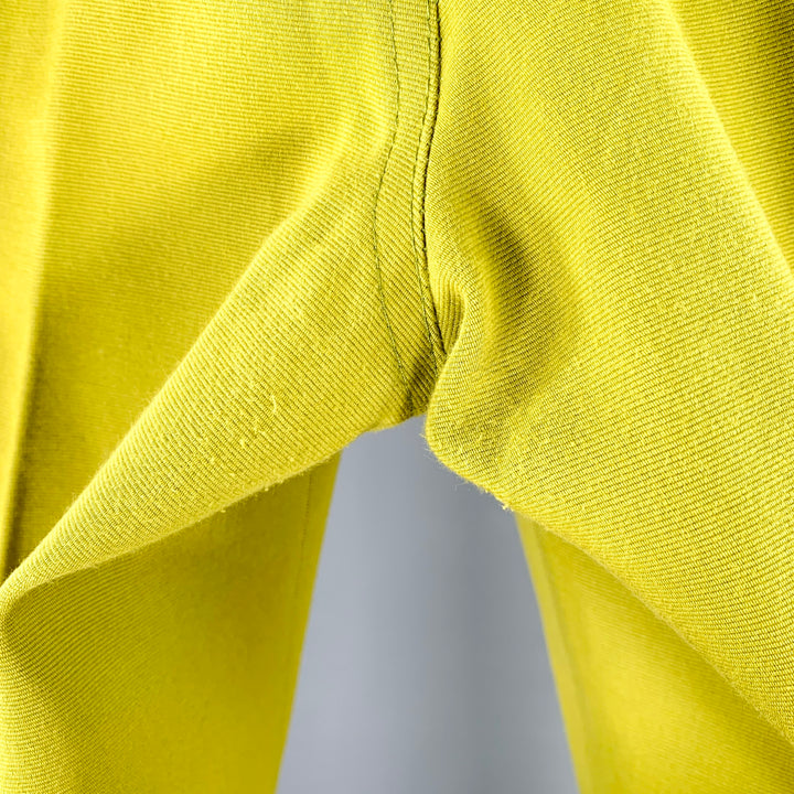 CAROLINA HERRERA Size 32 Green Chartreuse Side Tabs Dress Pants