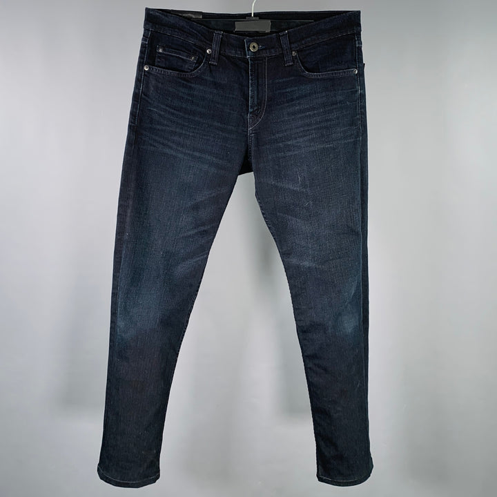 J.BRAND Size 32 Kane Black Cotton Blend Slim Jeans