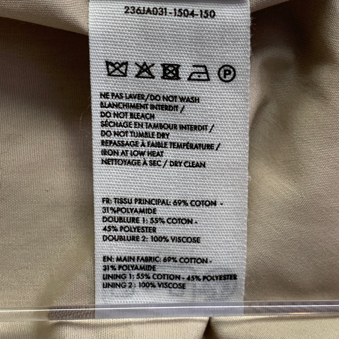 JACQUEMUS LE CHOUCHOU Size 40 Beige Cotton Blend Notch Lapel Sport Coat