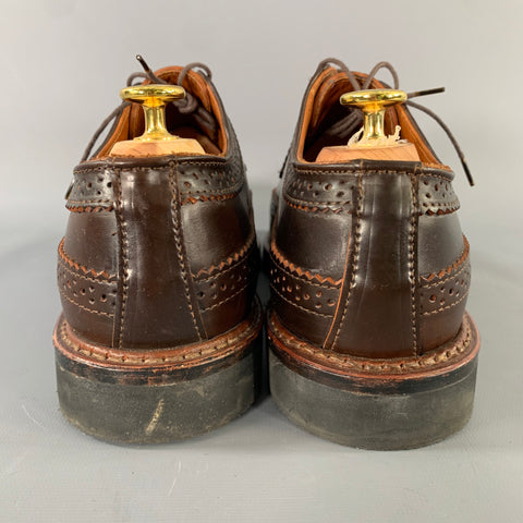 RANCOURT & CO. Size 9 Brown Leather Rubber Sole Lace Up Shoes