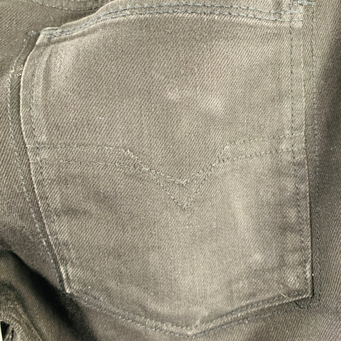 DIESEL Size 27 Sleenker Black Cotton Blend Skinny Slim Button Fly Jeans