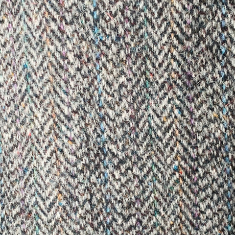 WINSTON HILL Size 46 Grey Black Herringbone Wool Notch Lapel Sport Coat