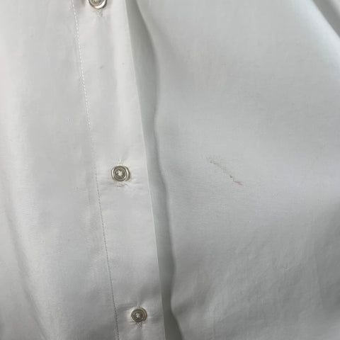Chemise TOTOKAELO en coton blanc, taille L, col pointu