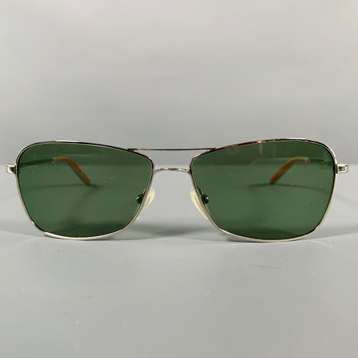 MOSLEY TRIBES -Aviatrix- Silver Metal Polarized Sunglasses