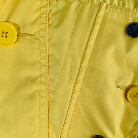 RALPH LAUREN Size L Yellow Polyester Hooded Utility Jacket
