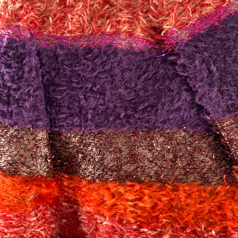 WALTER VAN BEIRENDONCK Size 36 Orange Purple Stripe Sport Coat